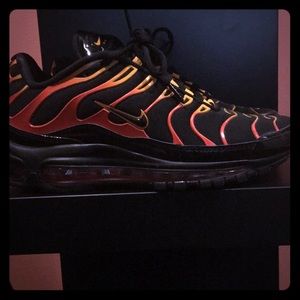 Black, Red, and Yellow Air Max 97